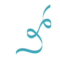 Curly Ribbon Cute Illustration
