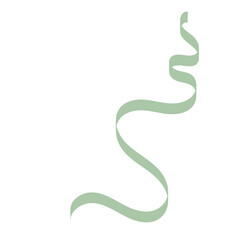 Curly Ribbon Cute Illustration