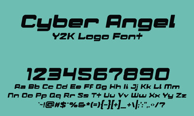 Cyber Angel is a powerful and futuristic typeface that embodies the cutting-edge spirit of the 2000s. Its sleek lines and angular curves evoke the speed and energy of the digital age. 