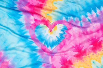 A pastel tie-dye pattern, offering a trendy and vibrant love background Generative AI