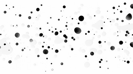 Black Spots on White Background