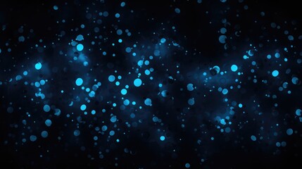 Fototapeta premium Blue Spots on Black Background
