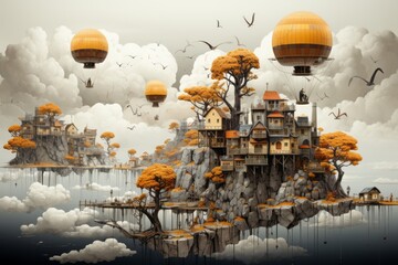 Fantasy travel concept