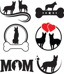 Australian Cattle Dog Vector Graphics Pack