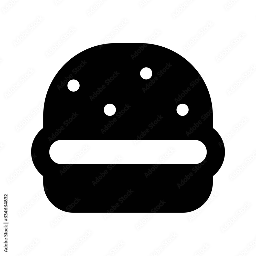 Sticker food and drink icon fill