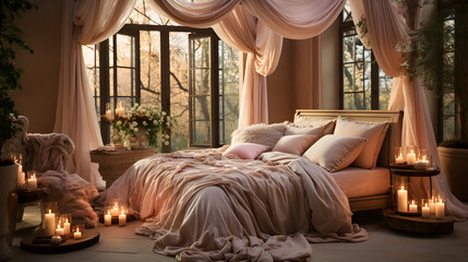 Bedroom with canopy bed