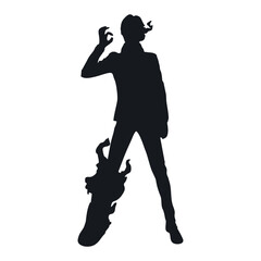 one of the characters in Japanese anime with a fire kick