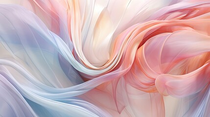 Obraz premium an abstract painting of pink, blue, and white colors. generative ai