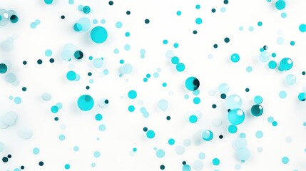 Cyan Spots on White Background