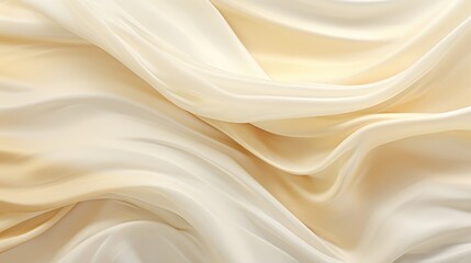 Fototapeta premium Gold and White Silk Waves.