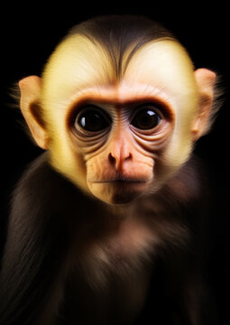 sagüi-de-testa-branca, retrato de um macaco 4962712 Foto de stock no  Vecteezy