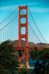 View of the Golden Gate Bridge in San Francisco