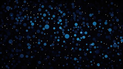 Navy blue Spots on Black Background