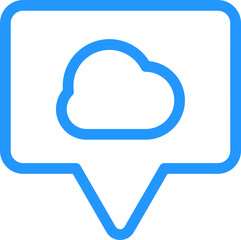 outline talk icon