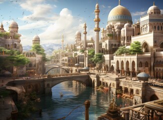 Amazing CGI Animation of a City Built on Water