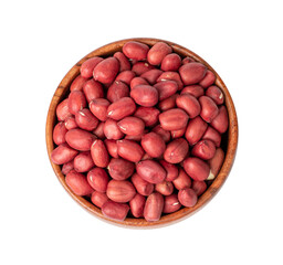 Peanuts Isolated, Roasted Arachis Nuts Pile, Heap of Pea Nut, Whole Groundnut with Shell, Macro Peanut Top View