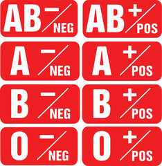 Blood Type Vector Pack