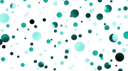 Teal Spots on White Background