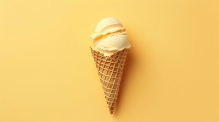 Colorfull ice cream on minimal background