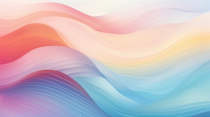 Obraz premium Waves Pastel Colors Waves Background