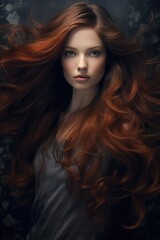 The Enchanting Redhead. A fictional character created by Generated AI