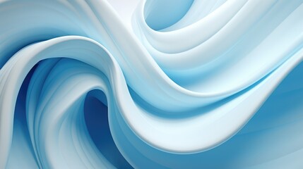 Fototapeta premium White and Blue Swirl 3D