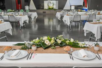 Décoration de fleurs pour un mariage