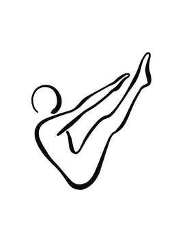 PILATES TEASER POSE ILLUSTRATION
