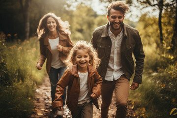 family engaging in outdoor activities together, promoting a healthy lifestyle for all members and reinforcing the importance of family support 