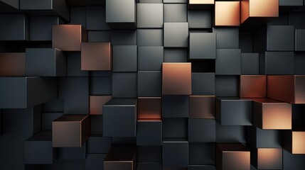 Metal squares background.