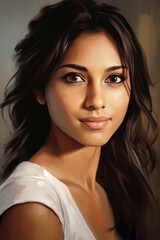 Fototapeta premium Elegant Spanish Woman. A fictional character created by Generated AI