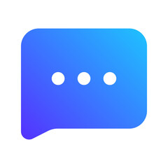 chat gradient fill icon