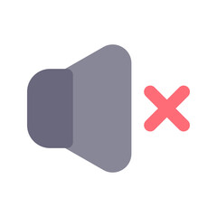 mute flat icon