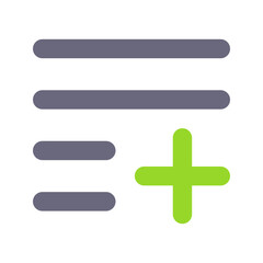 Obraz premium playlist flat icon