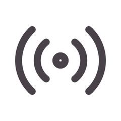 streaming flat line icon