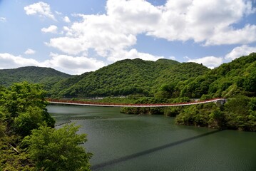 夢吊橋（ギネス認定）　広島　八田原ダム