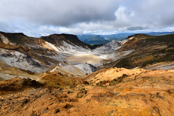Climbing  Mount Adatara, Fukushima, Japan