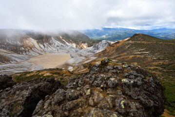 Climbing  Mount Adatara, Fukushima, Japan