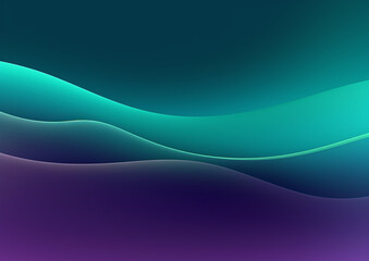 Obraz premium Green volume waves abstract background, nature eco wallpaper or presentation backdrop, abstract
