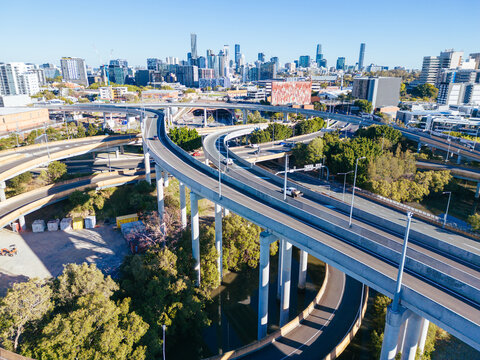 Bowen Hills Interchange in Brisbane Australia