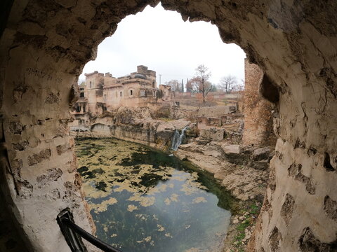 Katas Raj Temple, The Picture has taken of its holly water pond called amrat kund