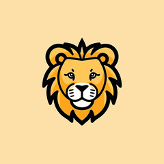 Lion. Lion hand-drawn comic illustration. Cute vector doodle style cartoon illustration.