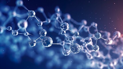 background with molecular structure