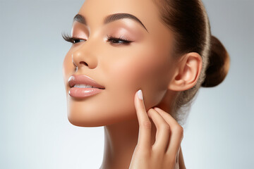 portrait of woman with perfect skin