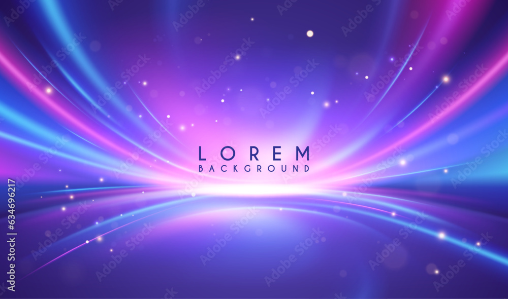 Canvas Prints abstract neon light effect with sparks