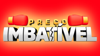 selo 3d ''preço imbatível''