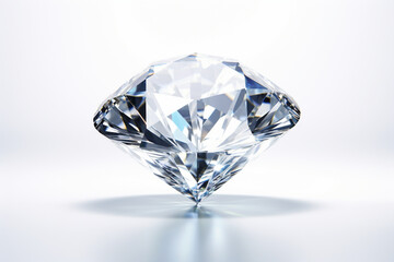 diamond on white background generated AI