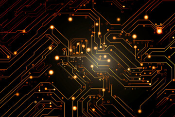 The printed circuit board of a modern computer. Motherboard for electronic systems and equipment.
