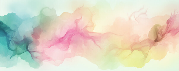 Fototapeta na wymiar abstract concept theme wallpaper with rainbow explosion watercolor texture, banner use