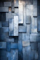 Dark concrete wall background with geometric modules